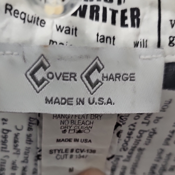 Newspaper Print Button-Up Blouse - Picture 3 of 5